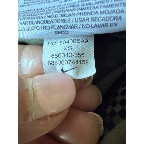 Nike Women’s Epic Luxe Clash Dri-Fit Running Tights Size XS Camo Green/Black - Picture 10 of 11